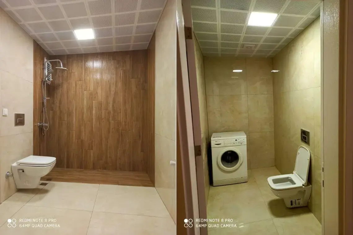 Çayyolu yenilenen banyo seramik ve vitrifiye uygulaması